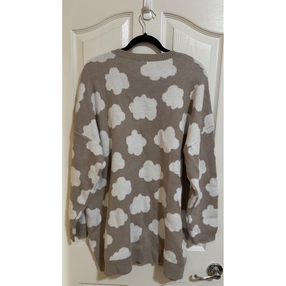 TORRID Rainbow Cloud Crewneck Sweater Plus Woman 3 ( 22-24) Gray Cozy Casual - Picture 6 of 6